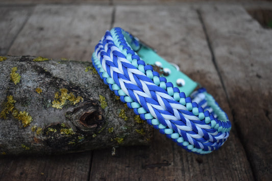 Uncrossed braid Dog collar