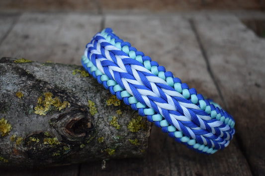 Uncrossed braid Dog collar