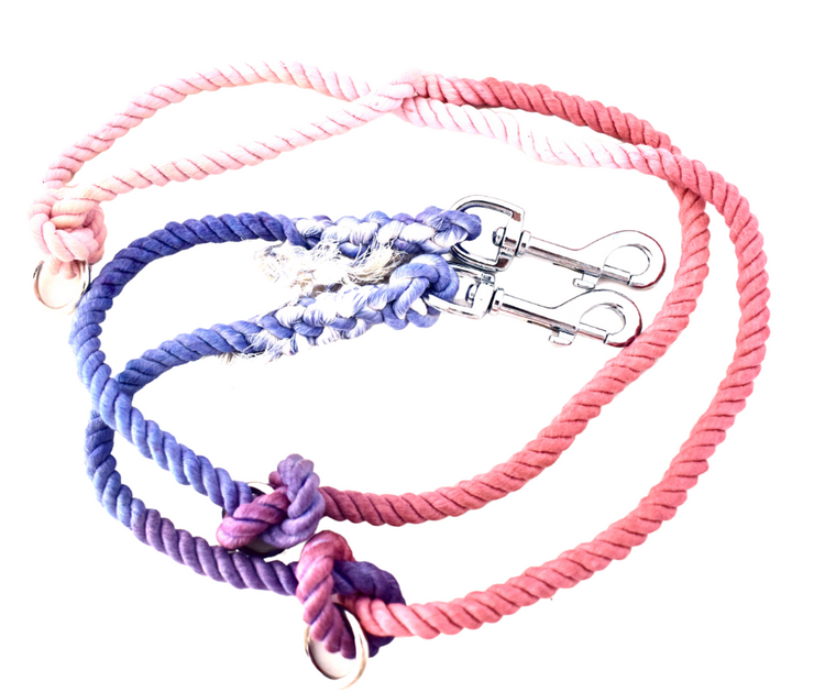 The Lady Dip Dye Adjustable Cotton leash